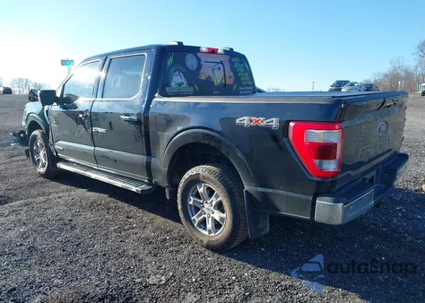2022 Ford F-150 Lariat from USA, damaged, VIN 1FTFW1ED8NFB06808